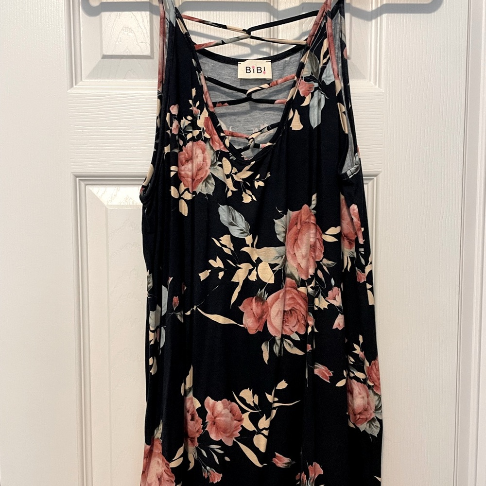 BiBi Black Spaghetti Strap Top